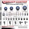 Service Caster 5'' Blue Poly Swivel 7/16'' Grip Ring Stem Caster Set with Brake, 4PK SCC-GR20S514-PPUB-BLUE-TLB-716138-4 - alternate 3